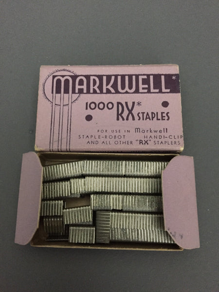 Vintage Markwell Staples -Purple Box