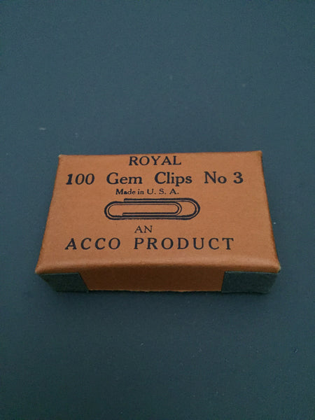 Vintage Royal 100 Gem Clips No. 3